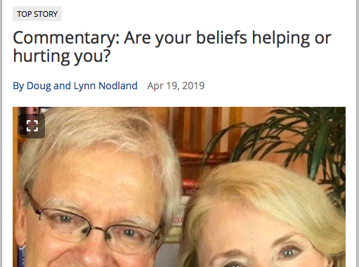 Chanhassen Villager: "Commentary: Are your beliefs helping or hurting you?"