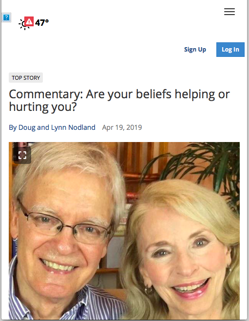 Chanhassen Villager: "Commentary: Are your beliefs helping or hurting you?"