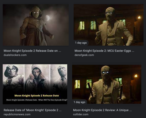 Some still frames of Episode 2 from a browser search.